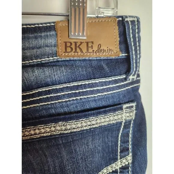 BKE Stella Bootcut Jeans Women's 29×31.5 factory distressing preppy rodeo - Picture 5 of 11